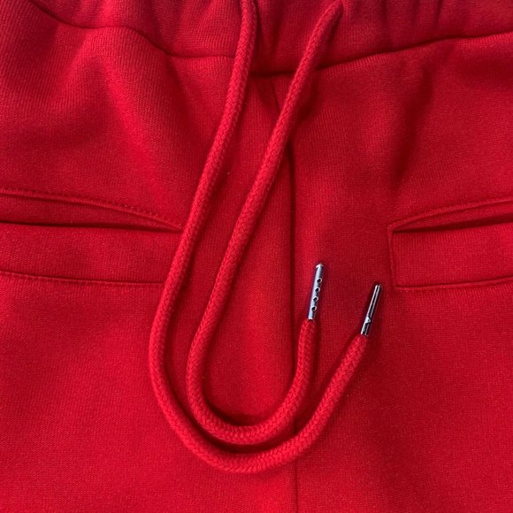 Casual Stacked Pants Joggers Bottom Zipper Drawstr - Picture 5 of 6